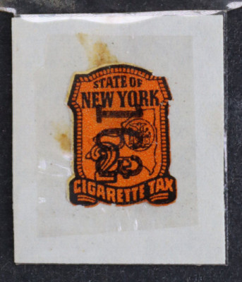 Vintage State Of New York Cigarette Tax Stamp Unused