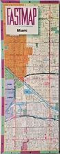 Miami, Florida - Gousha Laminated Fastmap