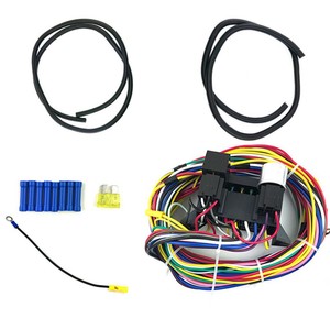 details about basic fuse box 12 circuit wire harness 12v street hot rod wiring car truck Car Stereo Wiring Colors