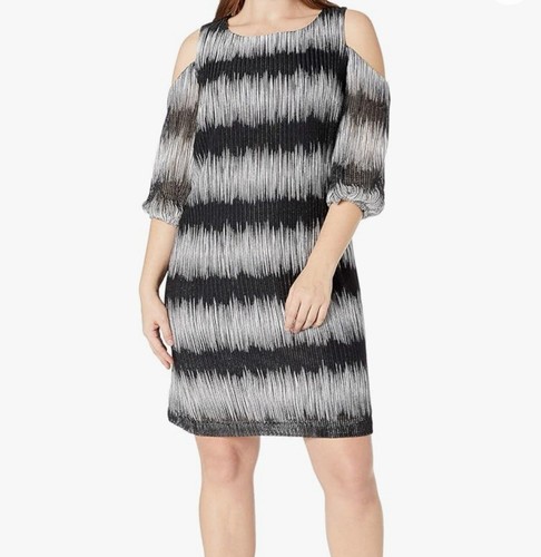 Robe Sandra Darren Imprimé Animal - Taille 14, Manches Courtes, Zip Dans Le Dos - Occasion Très Bon état