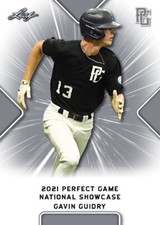 10-Count Lot Gavin Guidry 2021 Leaf Perfect Game NIKE All-American Rookies