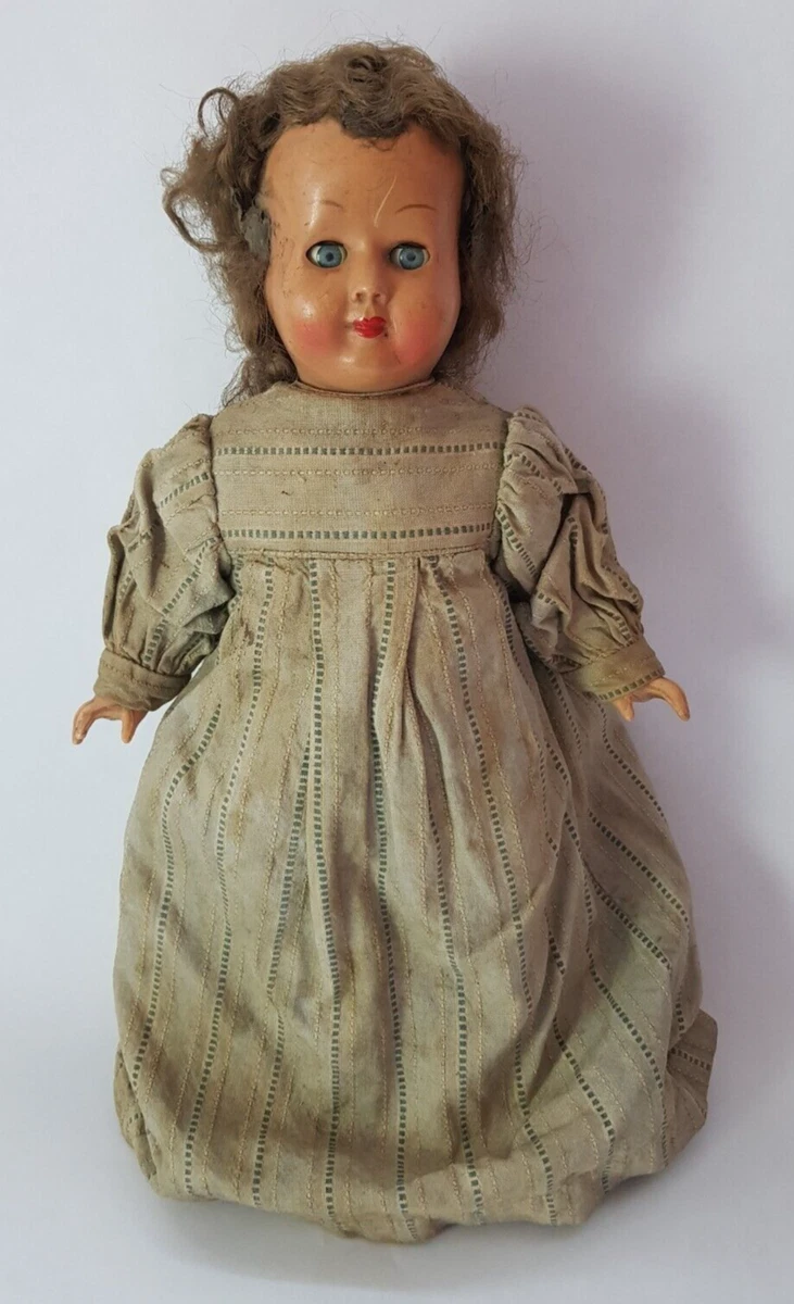 Ancien Poupon Polyflex France à Restaurer - Jouet Vintage Années 60/70