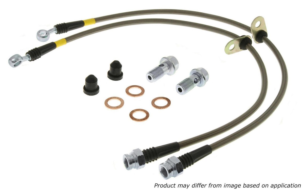 Brake Hydraulic Hose-Stainless Steel Lines Stoptech fits 89