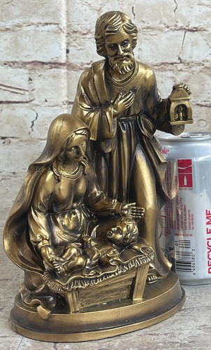 Christmas Decoration Gift Statue-Holy Family with Baby Jesus Cold Cast Bronze - 第 2/6 張圖片