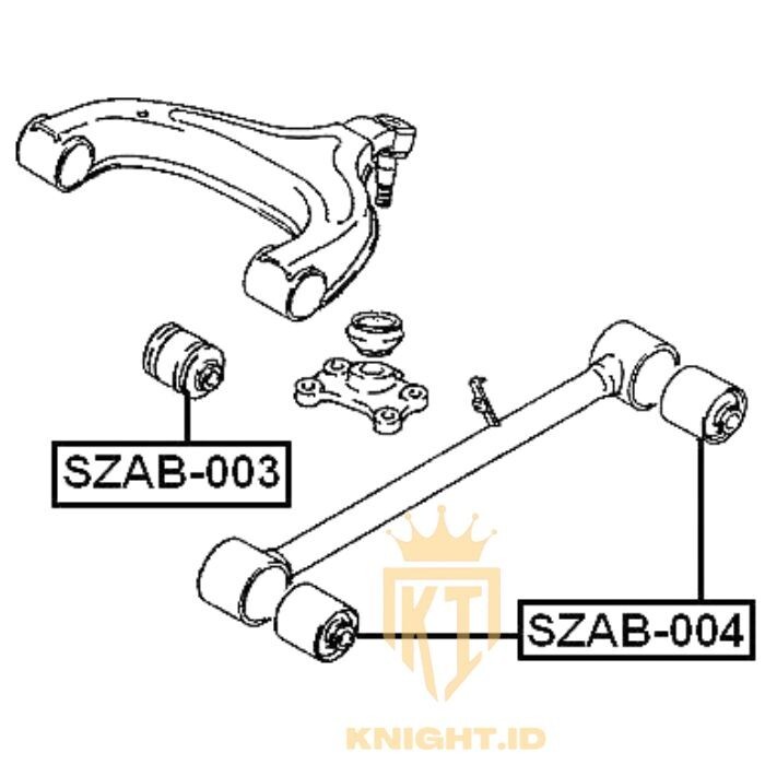 kiruakirua　1001 Fits for Arm Bushing Rear Upper 09319-12045 SUZUKI SIDEKICK