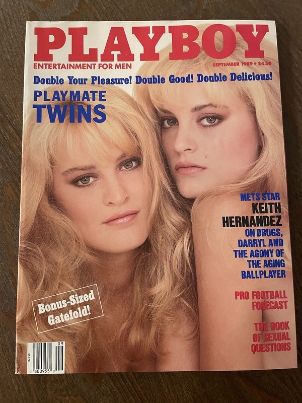 Playboy Magazine September 1989 Centerfold Breeschootin Twins
