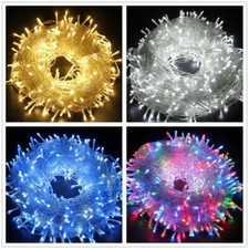 100/200/300/500LED Fairy String Lights Mains Plug in Indoor Outdoor String Lamp