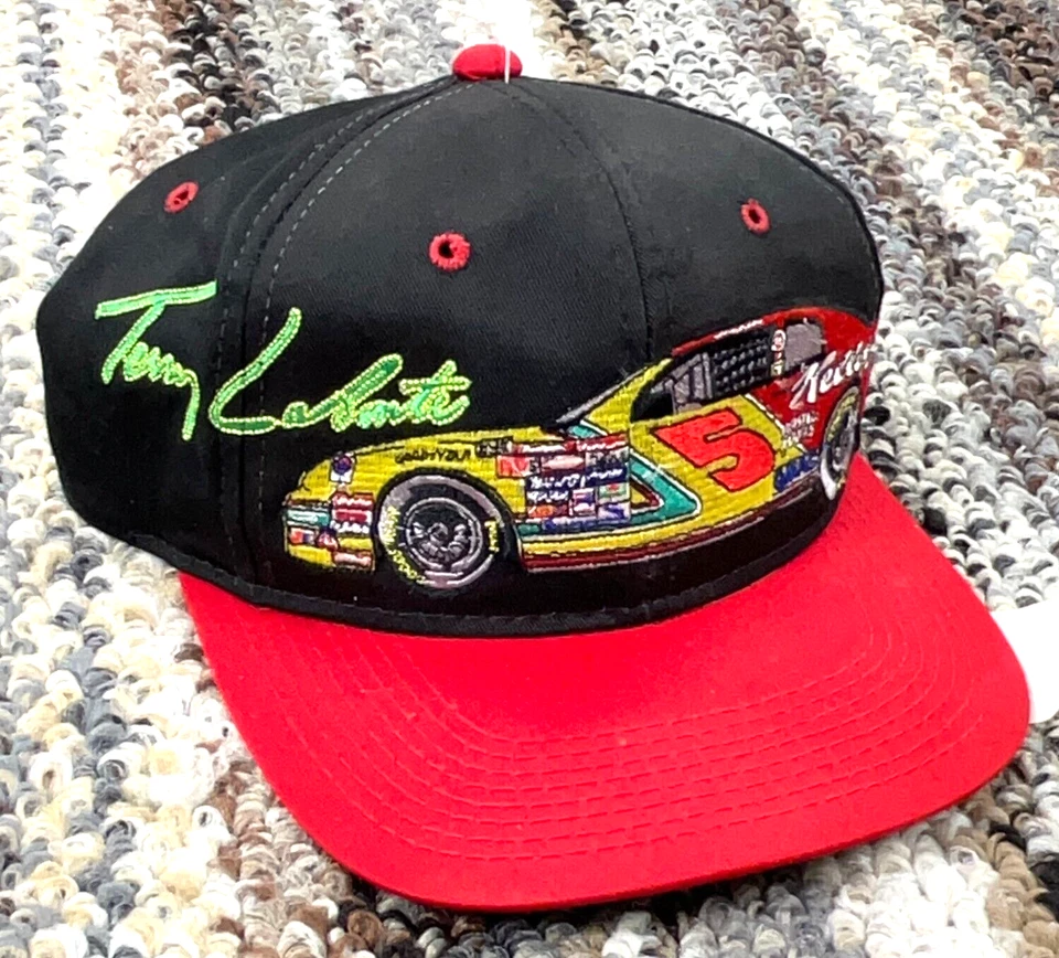 Vintage Terry Labonte Snapback Hat Cap Kellogs Big Logo Nascar Racing Y2K 90s - Image 2 of 4