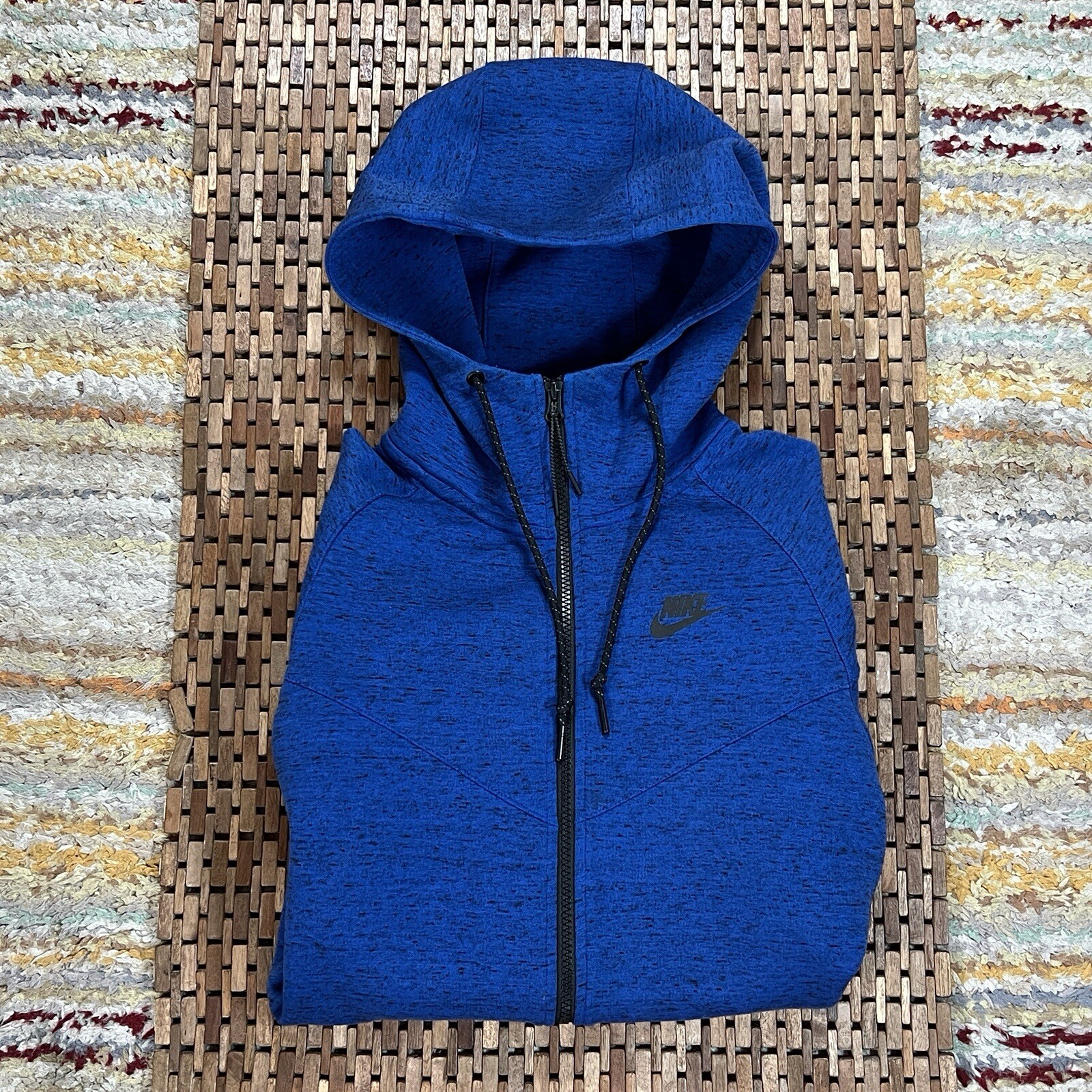 Nike Tech Fleece Hoodie Hoody Jacket Blue Full Zip Men’s Size Small S