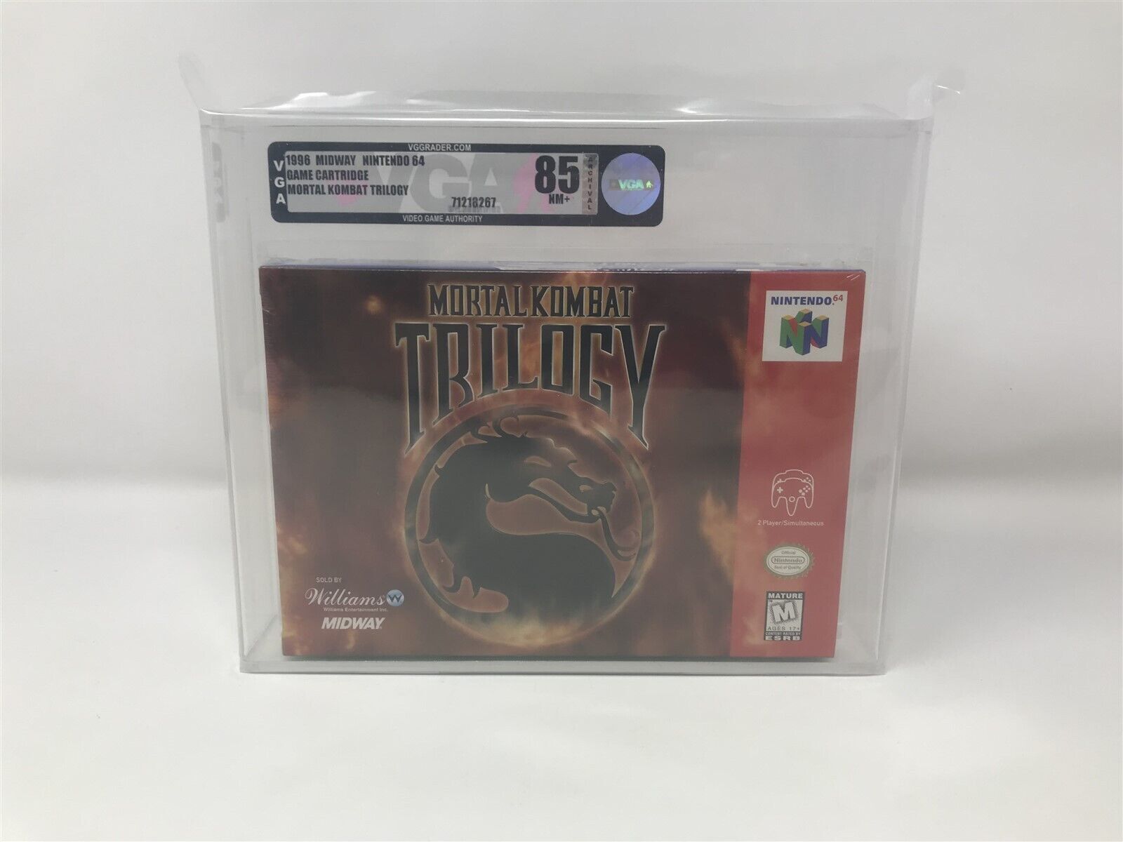 Mortal Kombat Trilogy Nintendo 64 N64 New Sealed Graded VGA 85 NM Variant  Midway | eBay