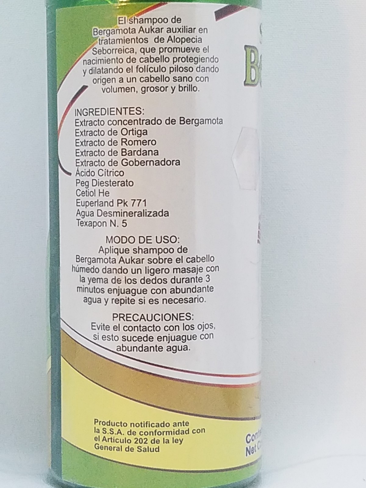 Shampoo Bergamota & Hair Conditioner 100 Natural 17.63 Fl. Oz per