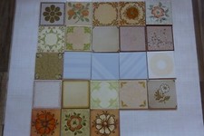 Retro Fliesen 15 x 15 cm 70er Jahre viele Muster zur Auswahl 