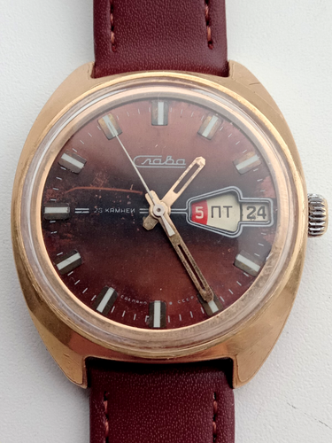 Vintage Soviet men's watch SLAVA mechanical 26j. USSR. - Picture 8 of 19