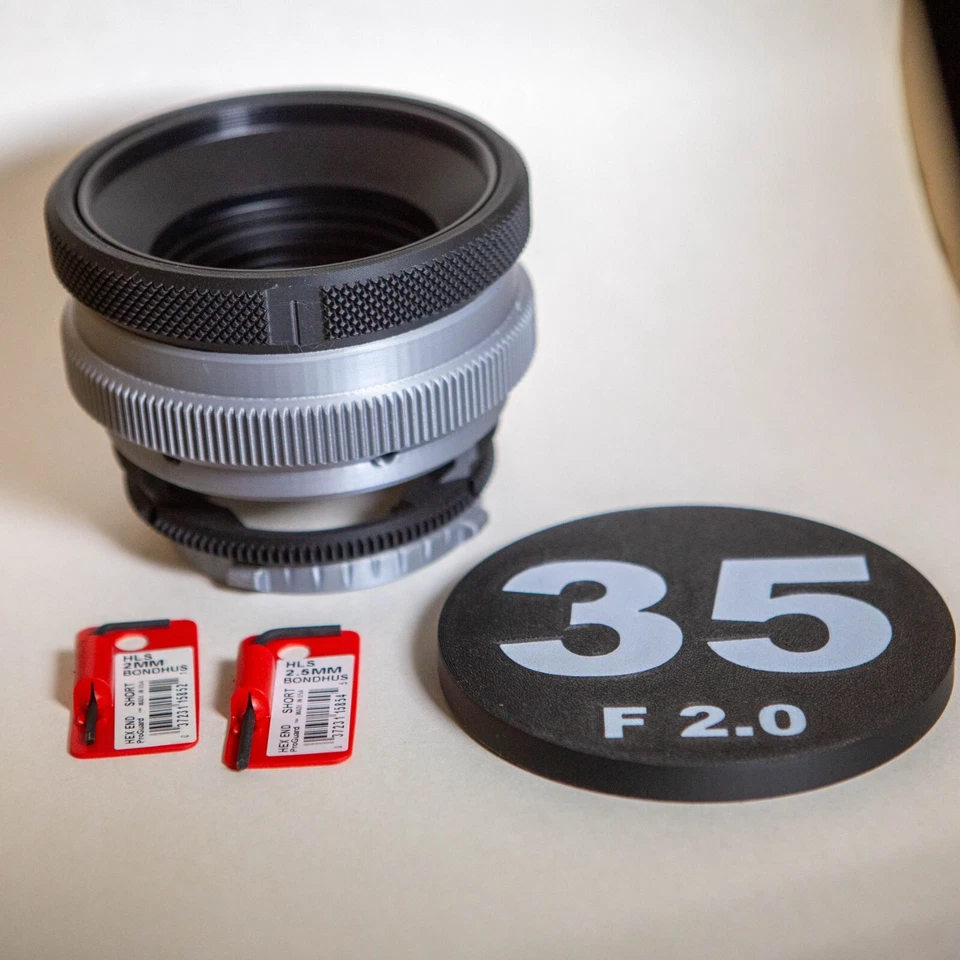 Canon FD 35mm f/2.0 SSC Cine mod - Cine Housing - Rehousing - DIY - Image 3 of 4