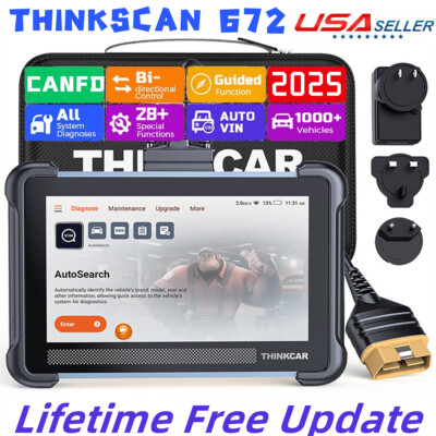 2025 ThinkScan 672 Full System Diagnostic Tool OBD2 Scanner Coding