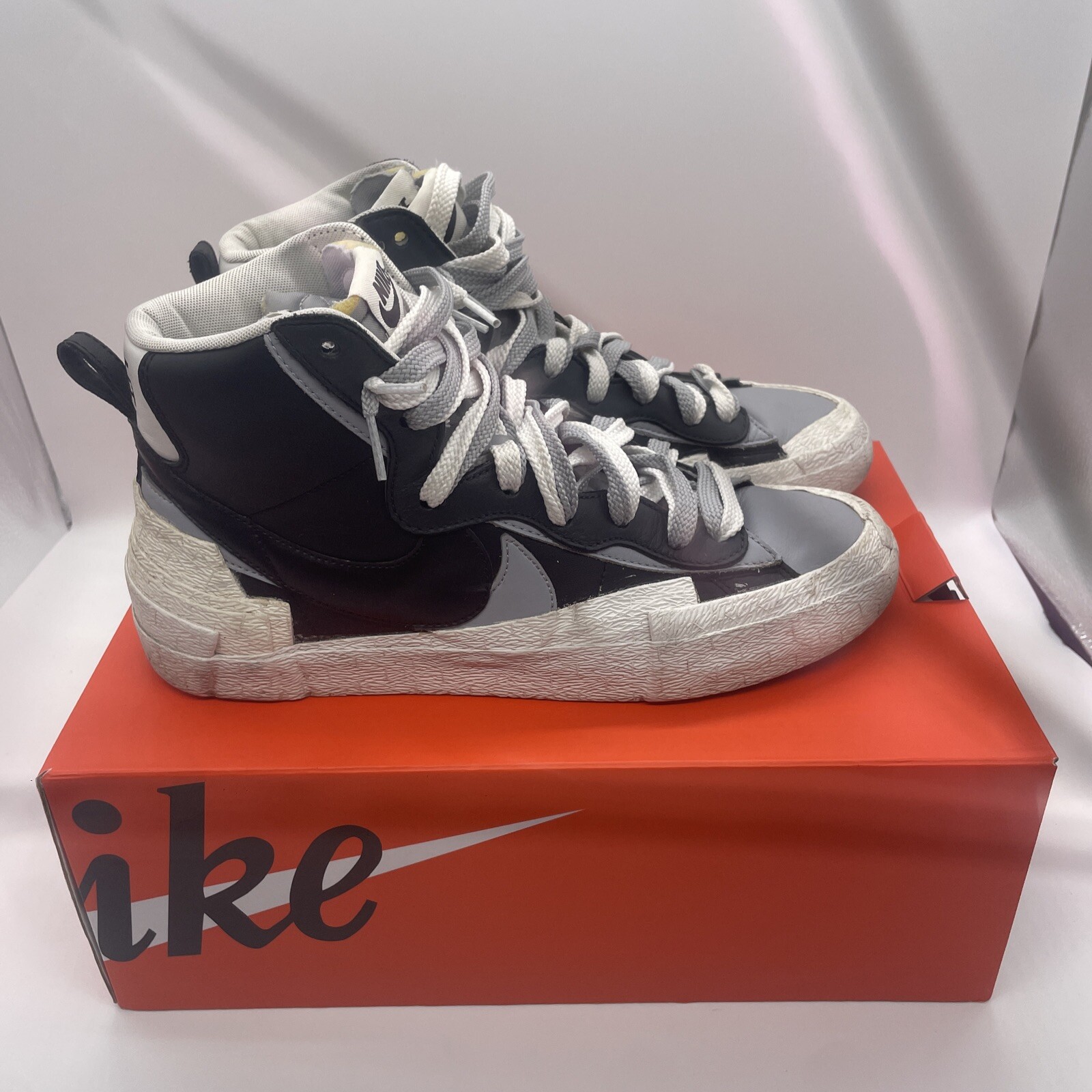 SACAI X NIKE Taglia 9 Blazer Nike Mid x Sacai Nero Grigio 2019