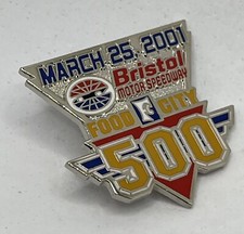 2001 Food City 500 Bristol Speedway Tennessee Race NASCAR Racing Lapel Hat Pin
