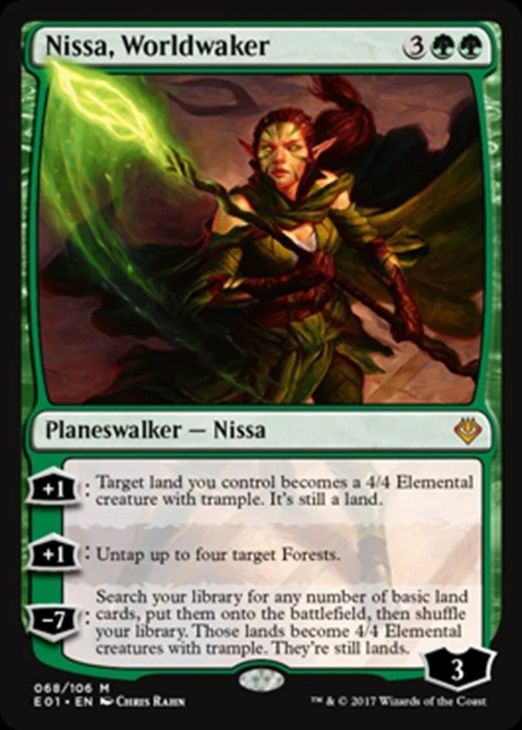 NISSA WORLDWAKER Archenemy Nicol Bolas MTG Green Planeswalker