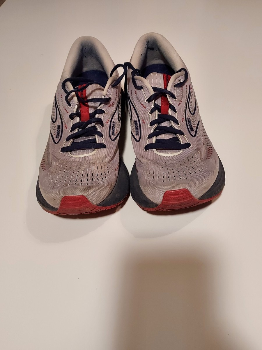 Brooks Glycerin 19 Mens Running Shoes Sz 11.5 Gray Navy Red Road Sneakers Brooks Glycerin 22 Gray - Navy Peony - Fiery Red – Fit2Run main image 4