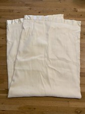 Vintage Made In America Twin Cream Satin Trim Acrylic Thick Blanket 68x88 Brenda