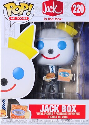 Funko Pop! Ad Icons Jack in the Box Jack Box #220 NIB Meaty Cheesy