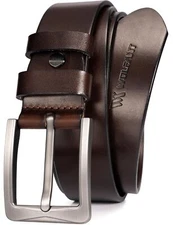 1.5" Full Grain Leather Belt for Men100% Italian Solid Durable Leather