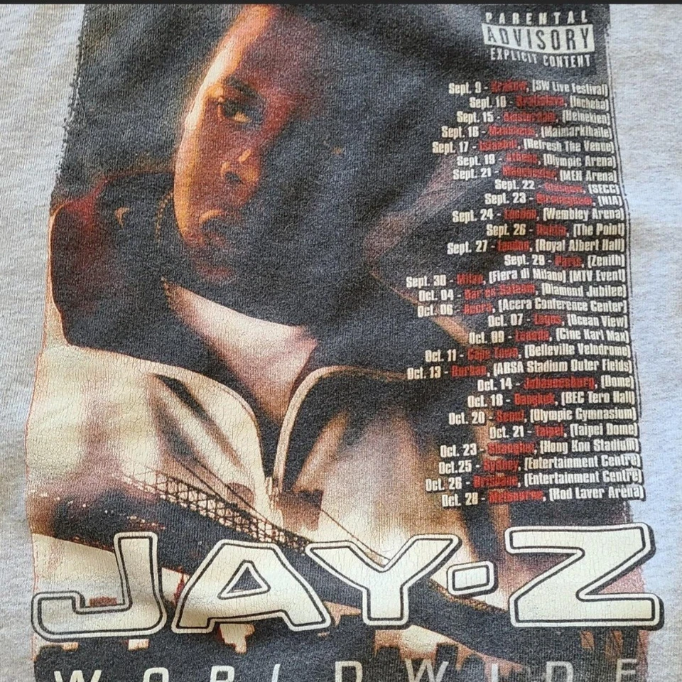 RARO 2000 Jay Z Kingdom Come Euro Promo Tour Sudadera con Capucha XXL Nas Denim Tears BBC Foto 3 de 4