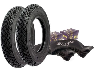 Reifensatz VEE RUBBER VRM054 3.00-10 50J TT + Schläuche für VESPA Classic Roller