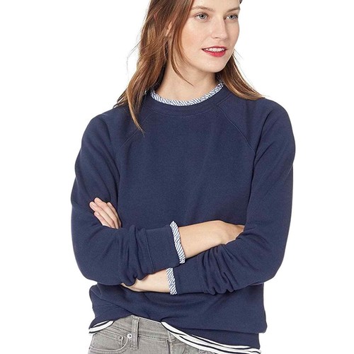 J Crew Factory XS Woven Ruffle Neck 