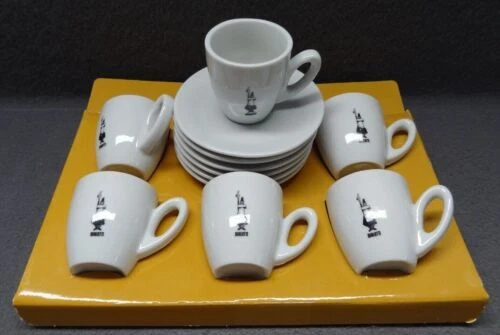 Juegos de taza y platillo de café espresso Bialetti