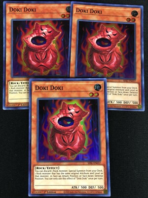 YUGIOH DOKI DOKI SESL-EN037 1ST SUPER X3 (NM)