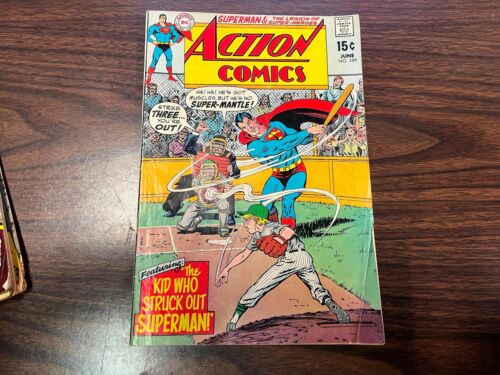 1970 Action Comics #389 The Kid Who Struck Out Superman Super Mantle