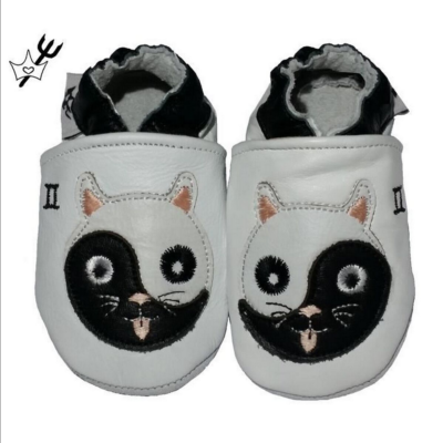 Chaussons Bébé En Cuir Souple Astro - Signes Astrologiques, 0-24 Mois, Neuf Avec Emballage