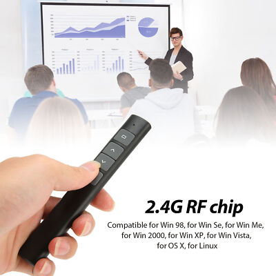 Wireless Presenter Power Point Mouse Clicker Zeiger Präsentation Fernbedienung