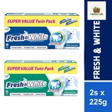 Fresh & White 2x225g Toothpaste Twin Pack From Malaysia