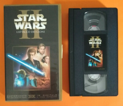 Vhs Star Wars Episodio II 2 L'Attacco Dei Cloni Film Fantascienza ...