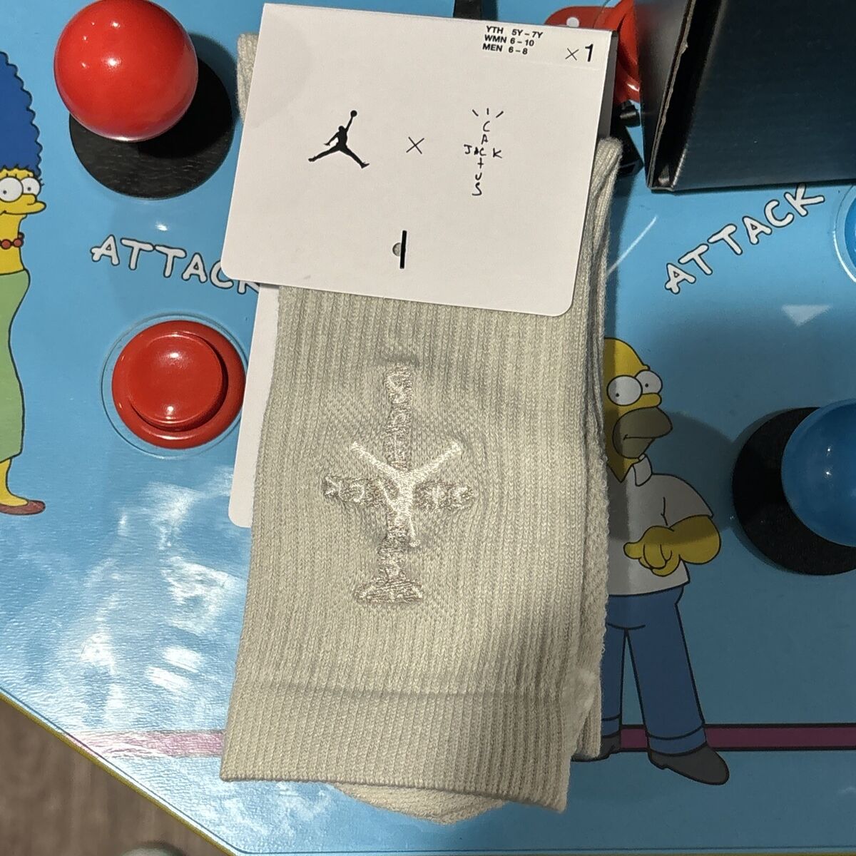 Nike Jordan Travis Scott Everyday Cushion Crew Socks Bone Nike Jordan Travis Scott Everyday Cushion Crew Socks Bone