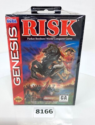 NEW Risk Parker Brothers World Conquest Game Sega Genesis Game Cartridge Sealed