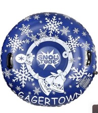 Snow Tube, Large 47" Inflatable Snow Sleds for Kids and Adults Heavy Duty