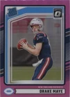 2024 Panini Donruss - Drake Maye #379 Optic Preview Pink Prizm Rookie (RC) PSA 8