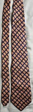 Robert Talbott Best of Class Blue  Orange Design 100 Silk Made In USA