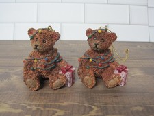 Russ Berrie Teddy Bear Ornaments 13782 New Old Stock
