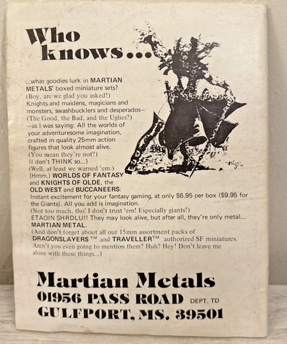 Vintage Dragon Magazine #43 November 1980 - Picture 2 of 11