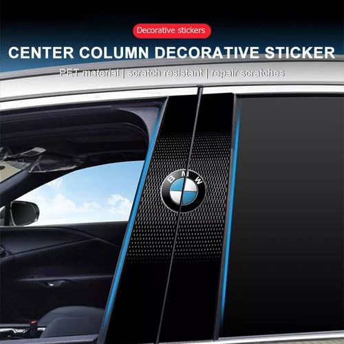 Car Window Center Pillar Sticker Trim B-pillar Cover Decals for BMW ...
