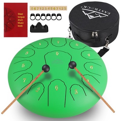 Steel Tongue Drum for Kids 12 Inches 13 Notes Percussion Instrument Handpan D...