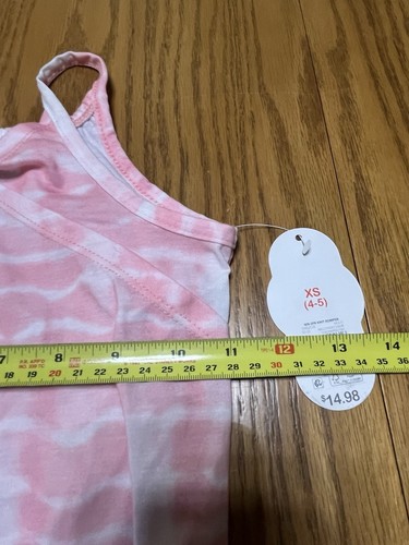 NWT XS (4-5) Wonder Nation 2 Pack Knit Romper Dress Purple & Pink/white - Picture 21 of 24