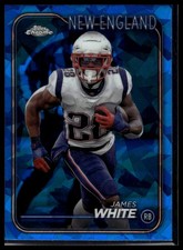 2024 Topps Chrome Sapphire James White #127 Patriots