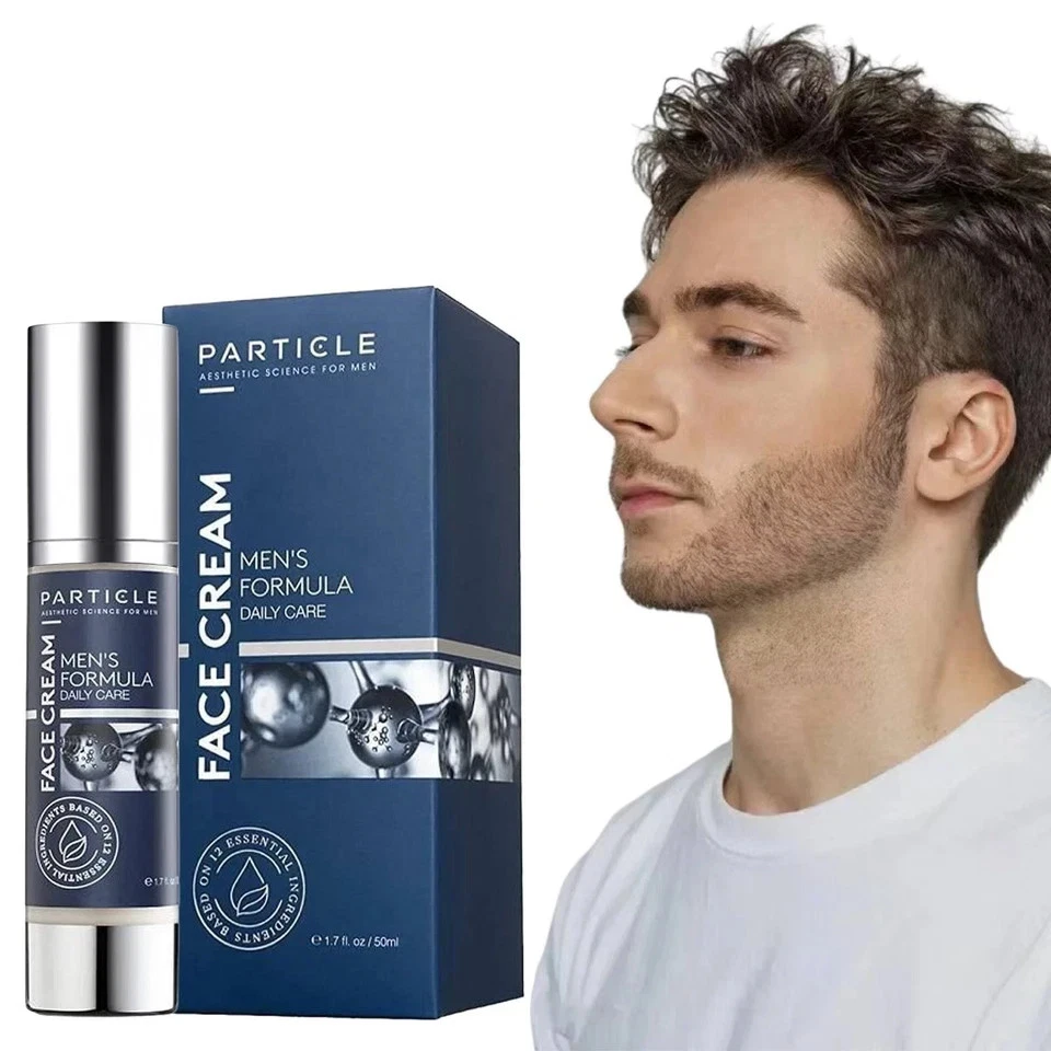 Crema facial de partículas para hombre 6 en 1 crema antienvejecimiento combate las bolsas para los ojos manchas oscuras Foto 3 de 4