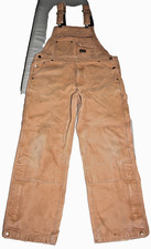 Vtg Gravel Gear Duck Bibs DoubleKnee Quality Carpenter Overalls Heavy-duty 34X30