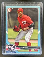 2018 Bowman Juan Soto Prospects Sky Blue Rookie RC #/499 Nationals